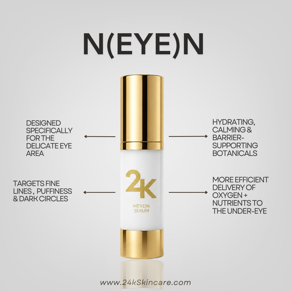 24k Skincare - N(EYE)N SERUM - 15ml (Smooth & Firm)
