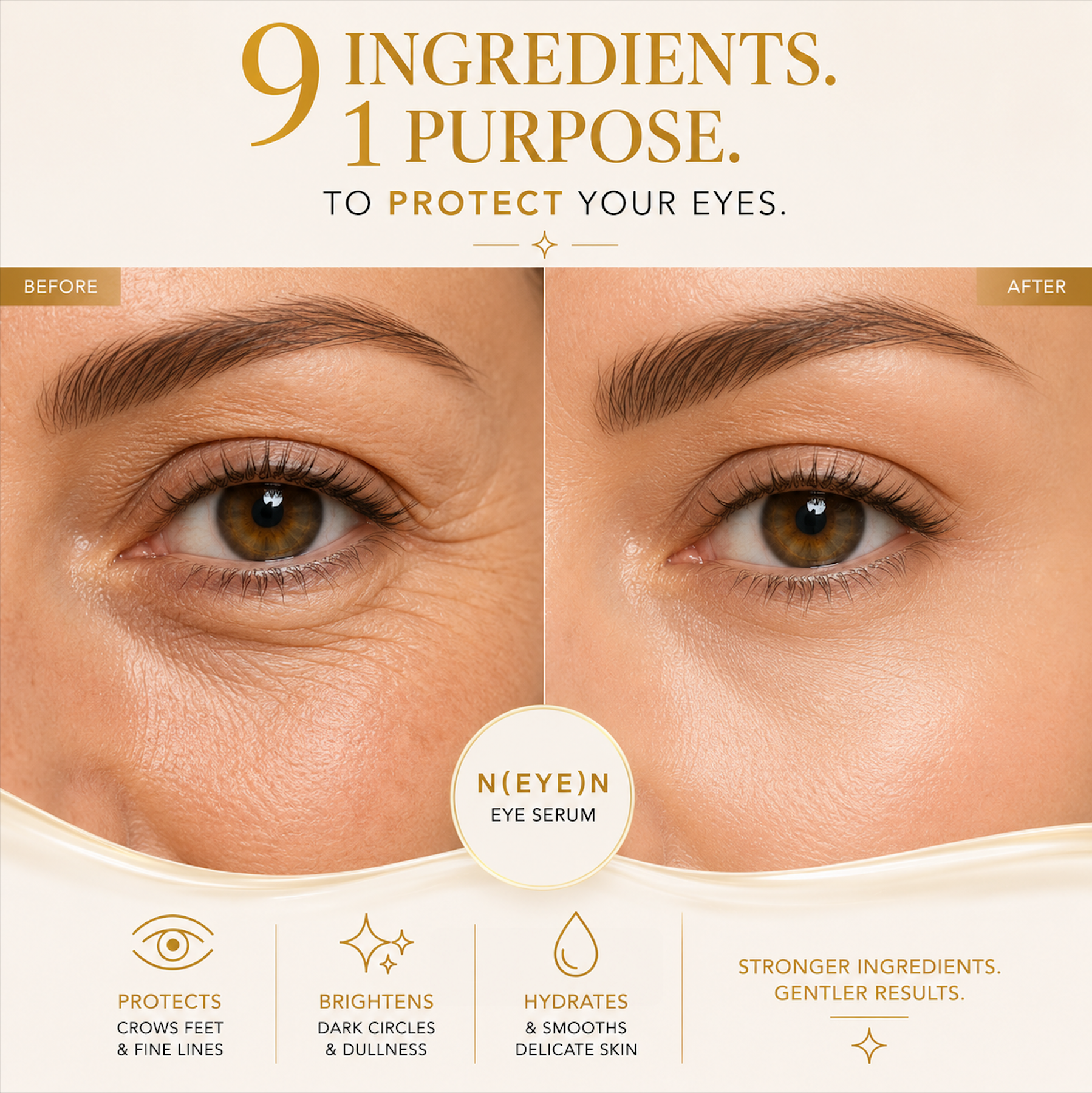 24k Skincare - N(EYE)N SERUM - 15ml (Smooth & Firm)