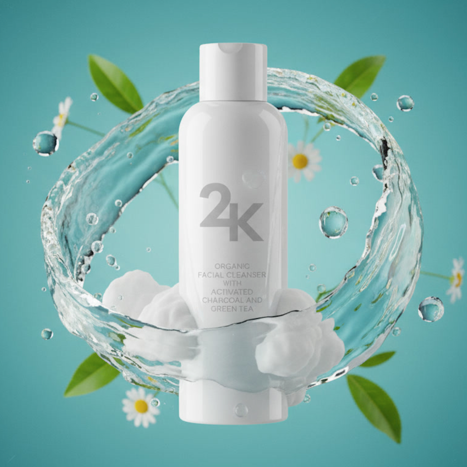 24k Skincare - CHARCOAL & GREEN TEA FACIAL CLEANSER